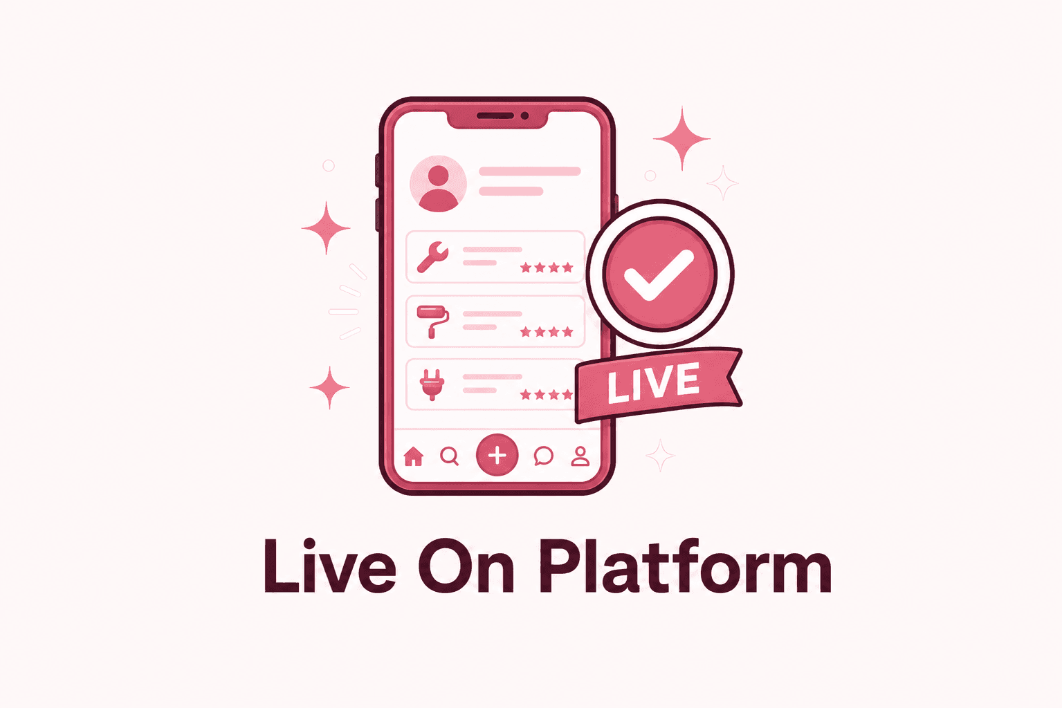 Illustration of a service partner going live on the ApnaServo platform