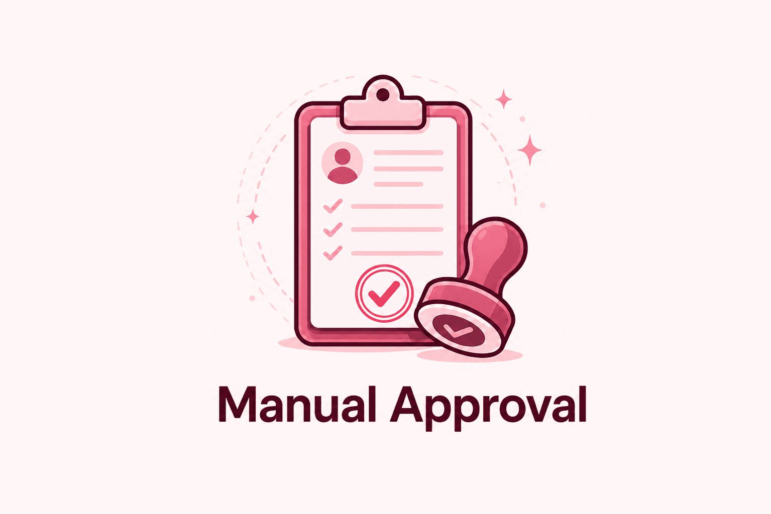 Illustration of manual partner approval